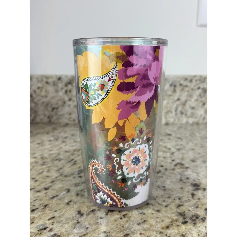 Tervis 16oz Tumbler Boho Multicolored Flowers Design